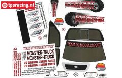 FG20155 Stickers FG Monster-Stadium-Street Truck, Set