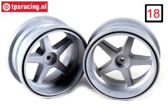 FG3105/01 1/6 Velgen Zilver Ø120-B60 mm, 2 St.