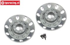 FG3109 1/6 Wieldoppen achter Zilver, 2 St.