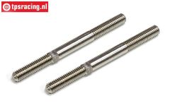 FG4516 Titanium Instelstang M6 L/R-L65 mm, 2 St.