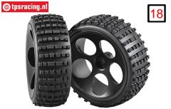 FG60214/06 Buggy banden S gelijmd Ø180-B60 mm, 2 st.