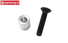 FG6024/02 Aluminium afstand bus H10 mm, Set