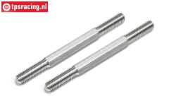 FG6028/01 Alu-Instelstang L/R-M6-L74 mm, 2 St.