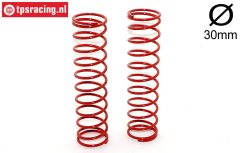 FG67317 Schokdemper veer rood Ø30-Ø3,0-L145, 2 St.