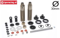FG67331 Alu-Big-Bore Schokdemper Ø30-L265 mm, set