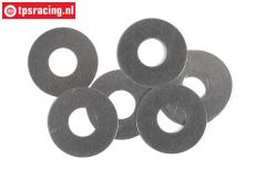 FG6744 Stalen Pas ring Ø8-Ø20-H0,1 mm, 10 St.
