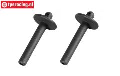 FG7152/02 Kap steun pen Ø8-L60 mm, 2 st.