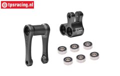 MX030-BK PROMOTO Alu-Schokd. hevel achter Zwart, Set
