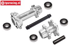 MX0067-S PROMOTO Alu wiel assen Zilver, set
