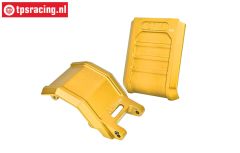 MX016AB-GD PROMOTO Alu-Skid plaat Goud, set