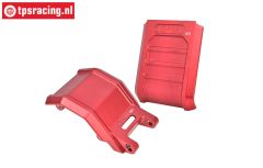 MX016AB-R PROMOTO Alu-Skid plaat Rood, set