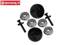 MX040-BK PROMOTO Zij steun rollen Zwart, Set