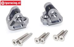 SB008-GS Alu-Draagarm houder boven zilver SBR-SRR, 1 st.