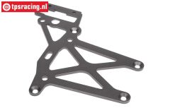 HPI102160 Plaat achter boven Gun-Metal, 1 st.