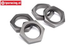 HPI102216 Wielmoer Gun-Metal Ø24 mm, 4 st.