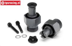 HPI105612 HD Wiel as voor Gun-Metal, 2 st.