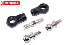 TPS85467 HPI Baja Stuur inrichting kogel/houder, Set