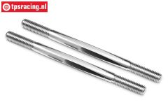 TPS86401 Stuurstangen HPI-Rovan Baja Ø6-L92 mm, 2 st.