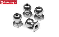 HPI86405 Stalen gewricht kogel, M3-Ø6,8, 4 St.