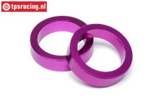 HPI86616 Tandwiel afstand ring Paars, 2 st.