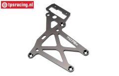 HPI87289 HD Plaat achter boven Gun-Metal, 1 st.