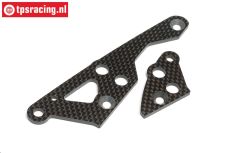 HPI87454 Koolstof Motor steun plaat rechts, Set