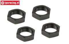 TPS102216 Wielmoeren Ø24 mm HPI-Rovan Baja Zwart, 4 st.