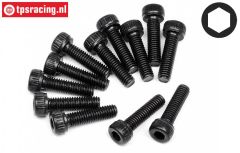 HPIZ422 Inbus normale kop M2,6-L10 mm, 12 St.