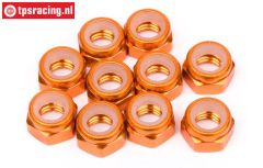 HPIZ868 Aluminium borgmoer M4 Oranje, 10 St.