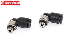 TPS0948/52 Hydraulische aansluiting 90° M5-Ø4 mm, 2 St.