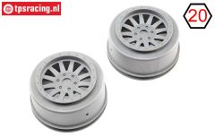 LOS45020 Velgen zilver SBR-SRR, 2 st.