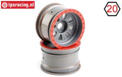 LOS45027 Velgen zilver Ø80-B50 mm, 2 st.