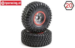 LOS45029 LOSI SR-Rey Maxxis Creepy Crawler op velgen, 2 st.
