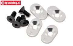 LOSB5801 Motor plaatjes 19T LOSI 5T, 4 st.