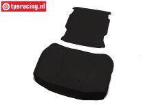 LOS-4006 LOSI 5IVE-T 3.0 Motorkap-dak panelen Zwart, set