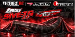 VRC8706 LOSI 5IVE-TG VRC Tuning Pro-uitlaat gedempt, Set