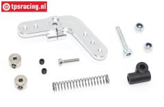 TPS0029/01 Aluminium servo hevel 15T zilver DBXL-MTXL, Set