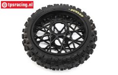LOS46005 PROMOTO Achterband-velg zwart, 1 st.