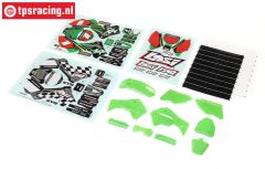 LOS260002 PROMOTO Kuns. delen-stickers Groen, set