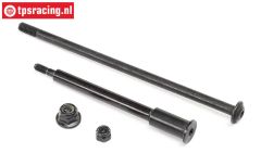 LOS262015 PROMOTO Wiel as voor-achter, set