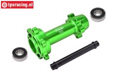 MX007-G PROMOTO Alu wiel as achter Groen, set