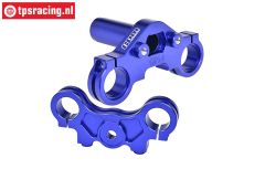 MX028-B PROMOTO Alu-Stuurplaat Blauw, Set