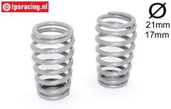M2009/06 Mecatech Schokdemper veer Zilver Ø3,2 mm, 2 st.