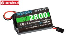 100031MAX2049 Maxpro 2S 2800 mAh LiPo accu, 1 st.