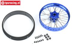 PRO283600T1 Pro-Spec V2 alu voor velg blauw/blauw, set