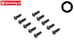 TLR255006 TLR Inbus bolkop M4-L10 mm, 10 st.