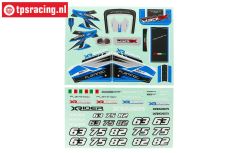 XR-FG8044BU X-Rider Flamingo Stickers Blauw, set
