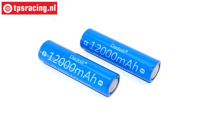 TPS12000/02 18650 Li-Ion accu 3,7 volt 12000 mHa, 2 st.