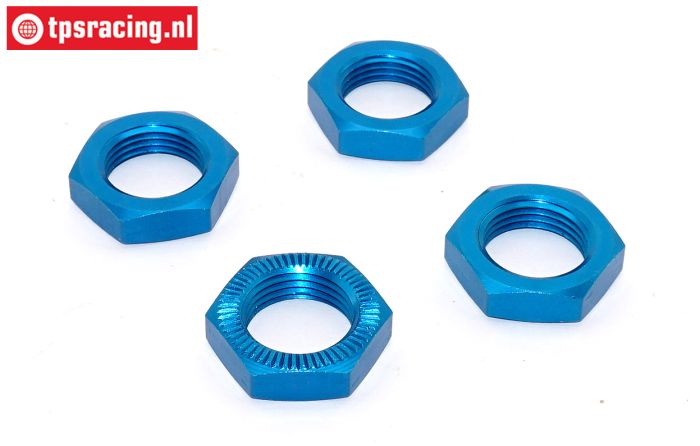 TPSB3227/04 Aluminium Wielmoer Blauw 25 mm, 4 st.