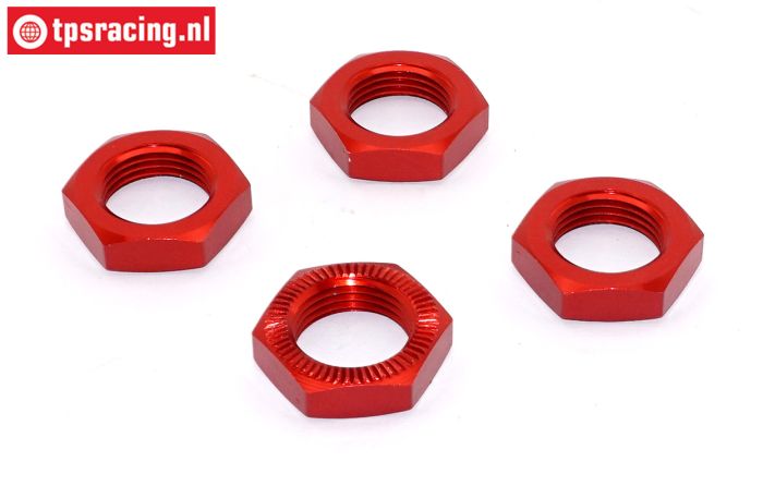 TPSB3227/08 Aluminium Wielmoer Rood 25 mm, 4 st.